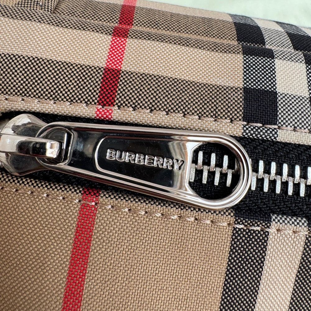 Burberry Sonny Check Canvas Belt Bum Bag - Picture 12 of 16